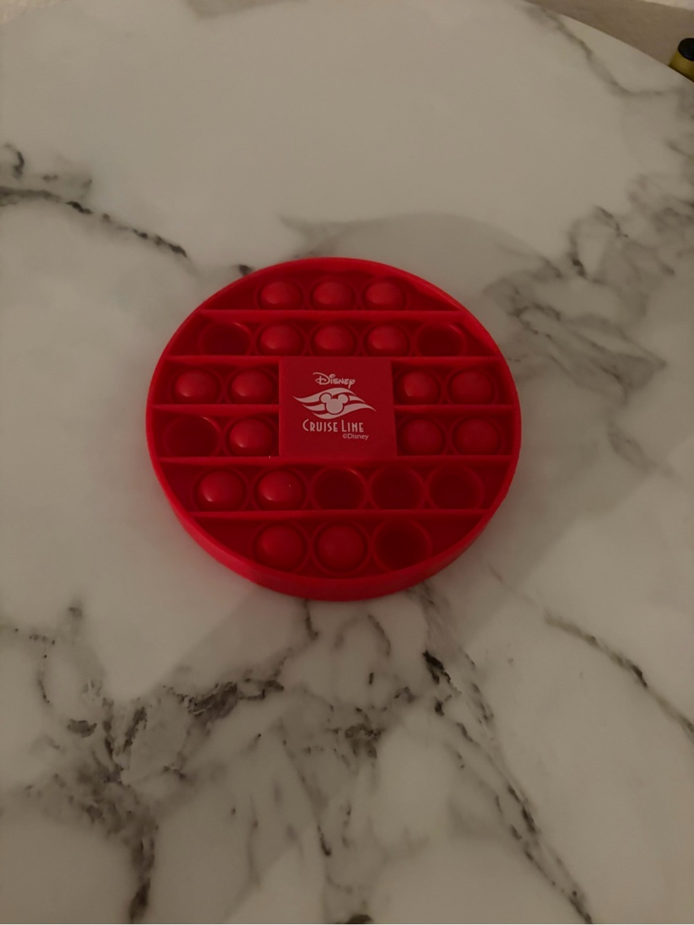 Red Round Pop Bubble Fidget Toy